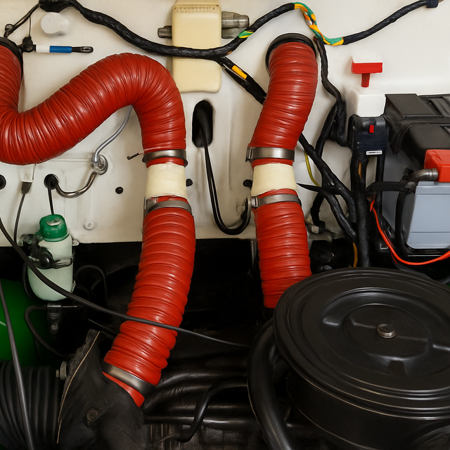 Silicone Heater Duct Upgrade Kit For Citroen 2CV Right Hand Drive 602cc