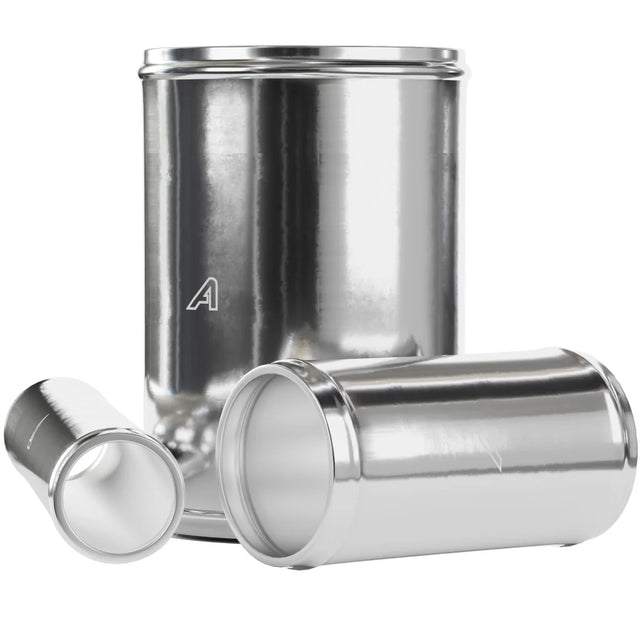 Aluminium Beaded Alloy Hose Joiner 50/75/100mm Lengths Metal Tubes Auto Silicone Hoses