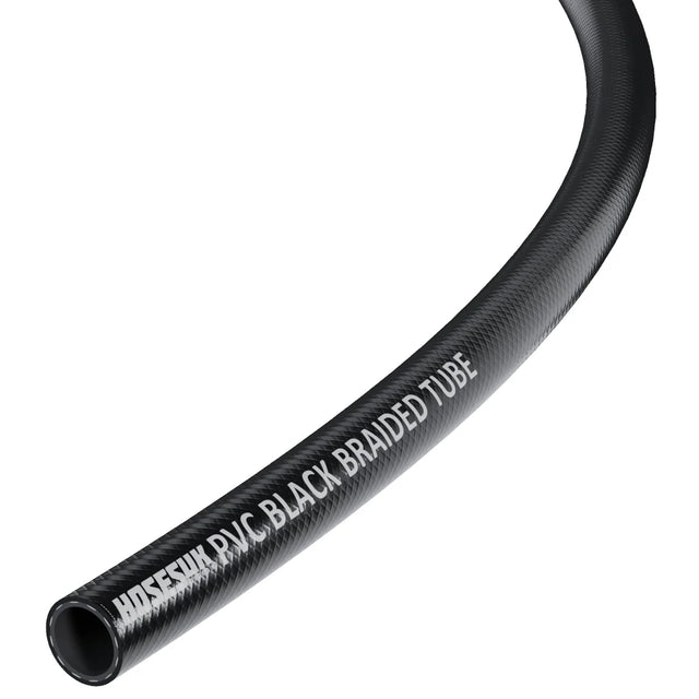 PVC Braided Hose 10mm Black