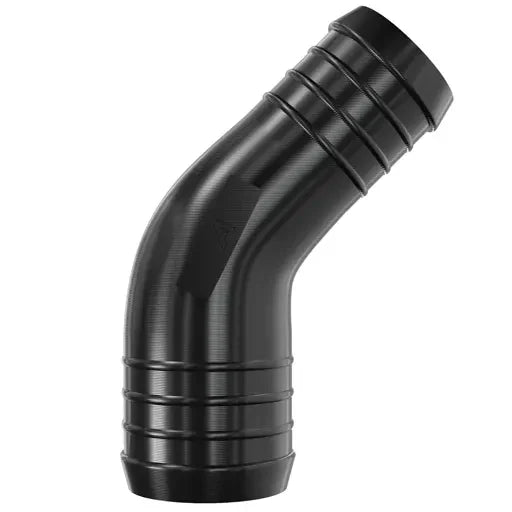 Black Plastic 45 Degree Reducer Barbed Joiner Plastic Joiner Auto Silicone Hoses 12mm > 8mm