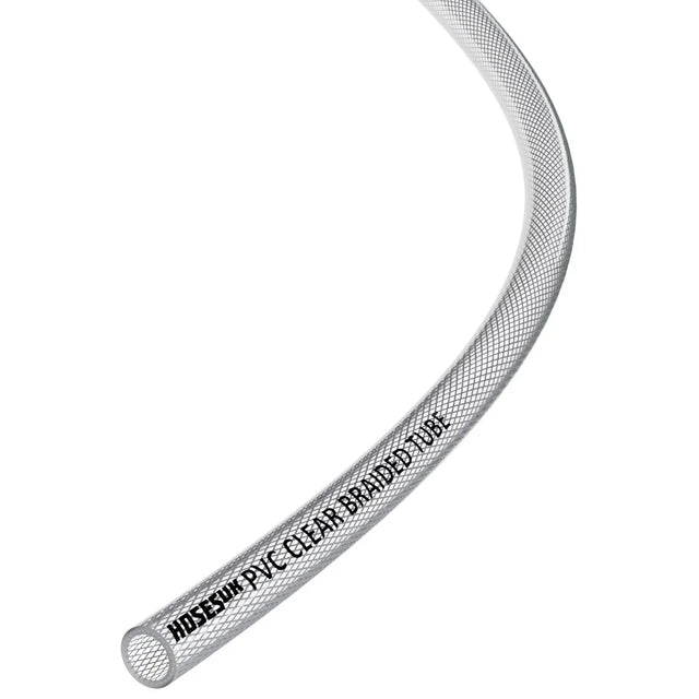 PVC Braided Hose 8mm Clear