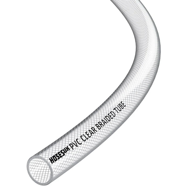 PVC Braided Hose 16mm Clear