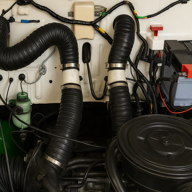 Silicone Heater Duct Upgrade Kit For Citroen 2CV Right Hand Drive 602cc