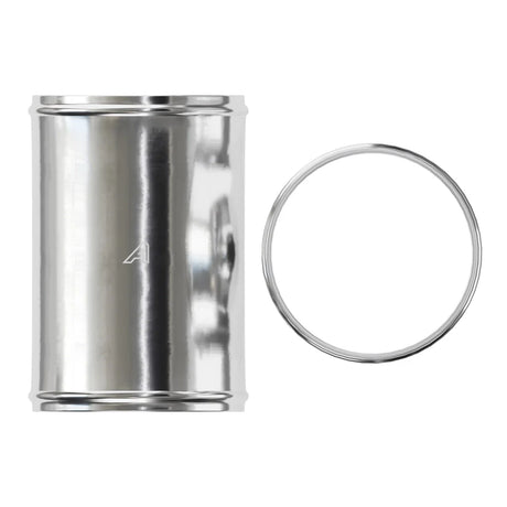 Aluminium Beaded Alloy Hose Joiner 50/75/100mm Lengths Metal Tubes Auto Silicone Hoses