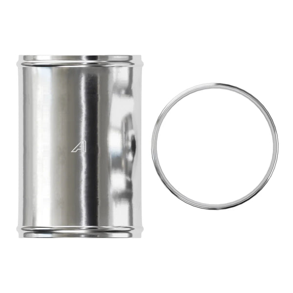 Aluminium Beaded Alloy Hose Joiner 50/75/100mm Lengths Metal Tubes Auto Silicone Hoses