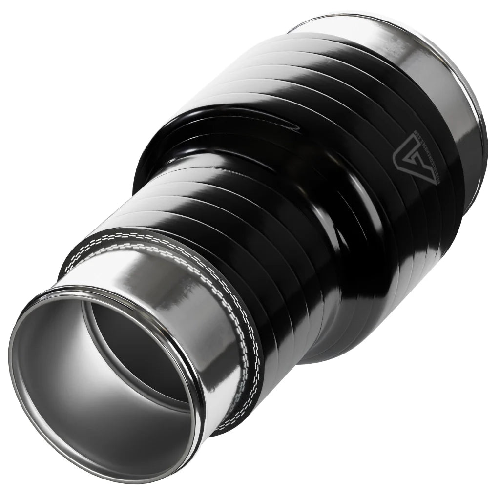 Aluminium Beaded Alloy Hose Joiner 50/75/100mm Lengths Metal Tubes Auto Silicone Hoses