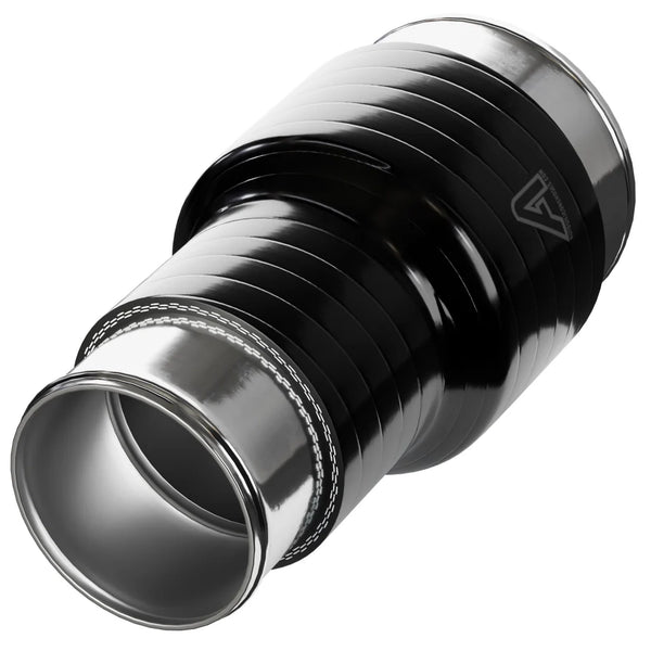 Aluminium Beaded Alloy Hose Joiner 50/75/100mm Lengths Metal Tubes Auto Silicone Hoses