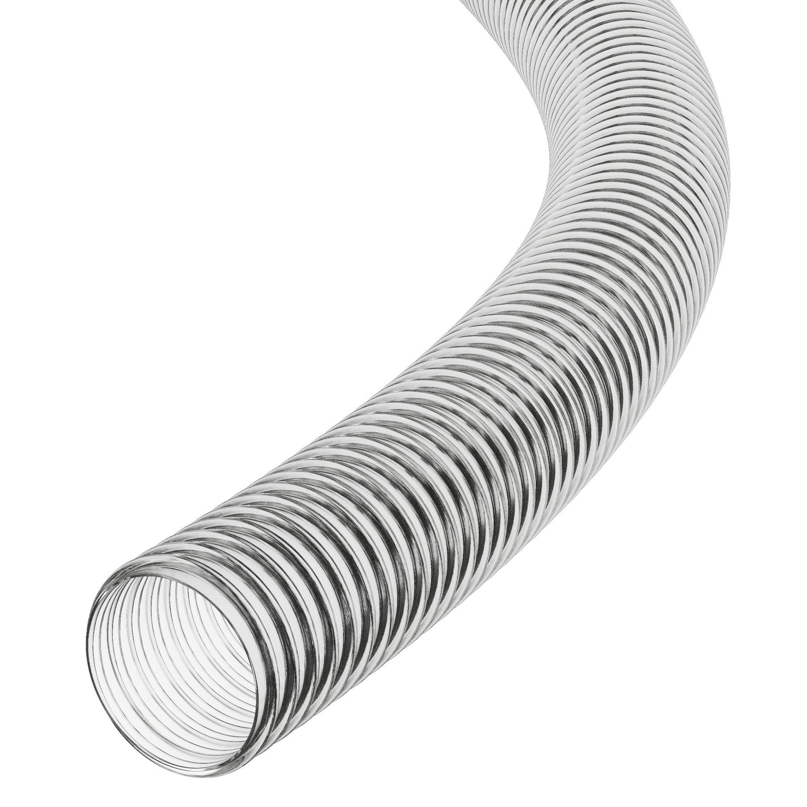 Clear Corrugated PVC Reinforced Flexible Ducting PVC Hoses Hoses UK 32mm 1 Metre