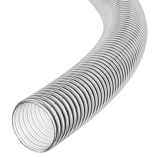 Clear Corrugated PVC Reinforced Flexible Ducting PVC Hoses Hoses UK 38mm 1 Metre