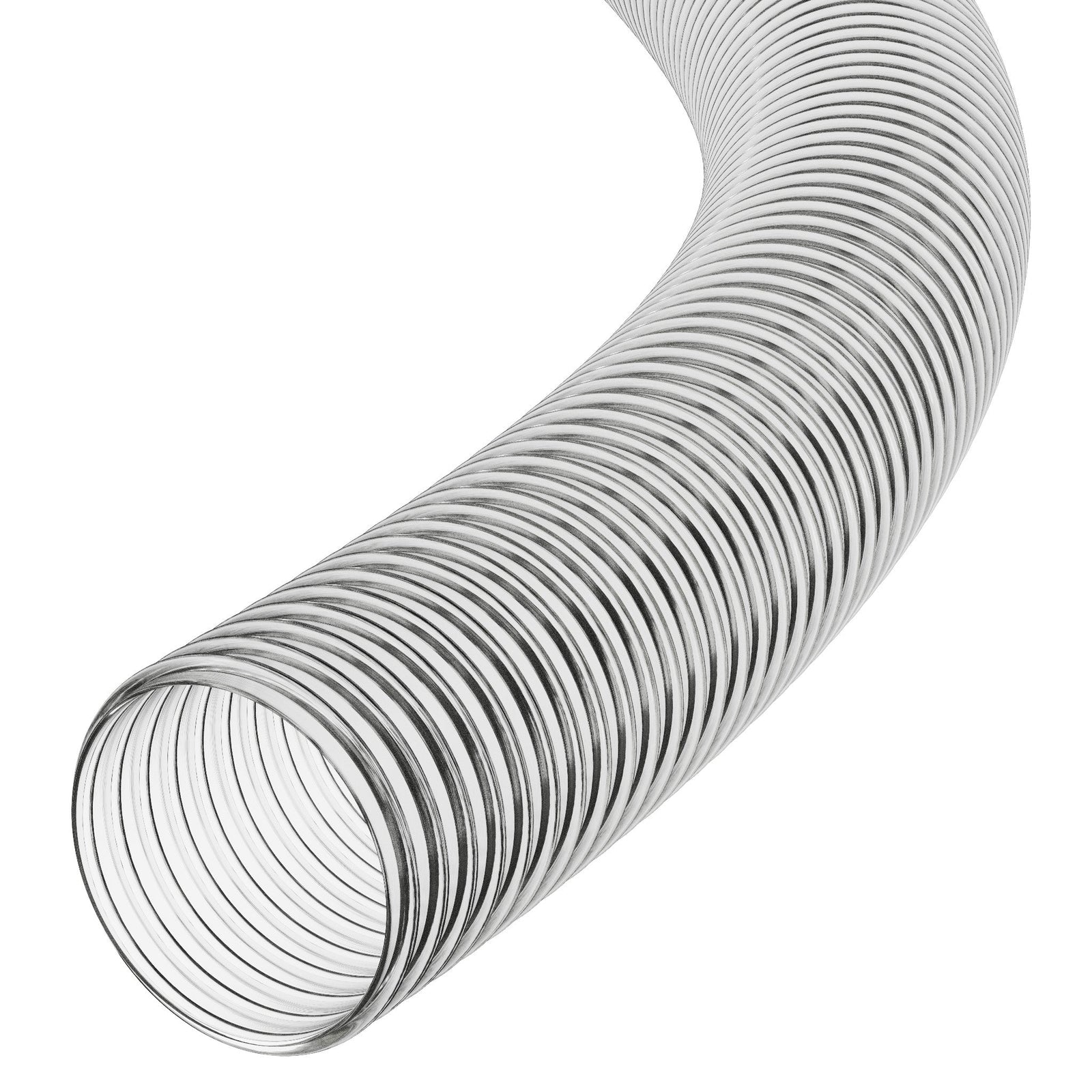 Clear Corrugated PVC Reinforced Flexible Ducting PVC Hoses Hoses UK 40mm 1 Metre