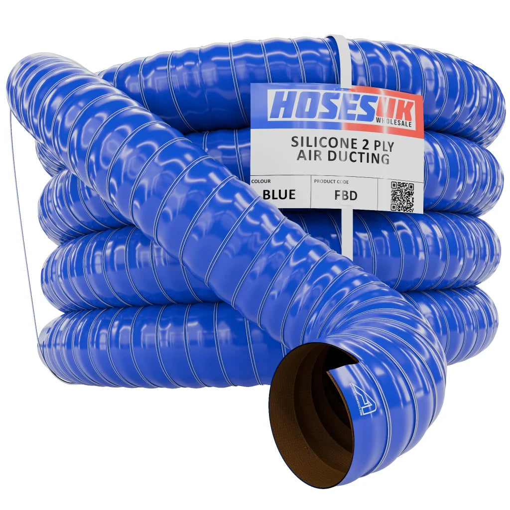 Blue Double Layer Silicone Air Ducting Silicone Hose Auto Silicone Hoses