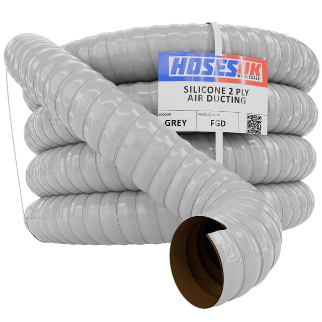 Grey Double Layer Silicone Air Ducting Silicone Hose Auto Silicone Hoses
