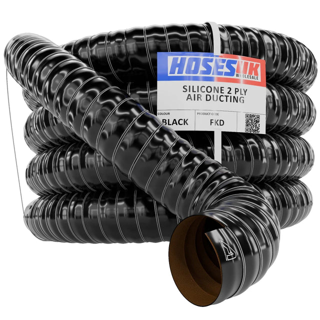 Black Double Layer Silicone Air Ducting Silicone Hose Auto Silicone Hoses