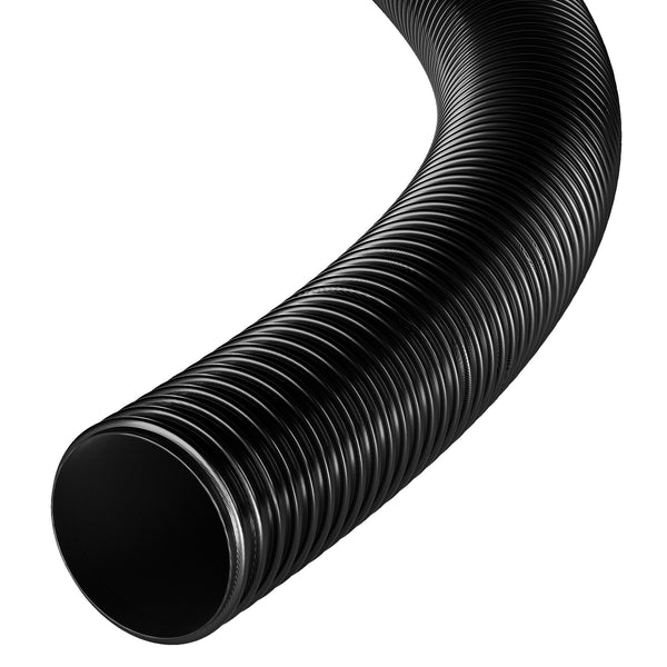 Black Corrugated PVC Reinforced Flexible Ducting PVC Hoses Hoses UK 38mm 1 Metre