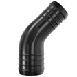 Black Plastic 45 Degree Reducer Barbed Joiner Plastic Joiner Auto Silicone Hoses 12mm > 8mm