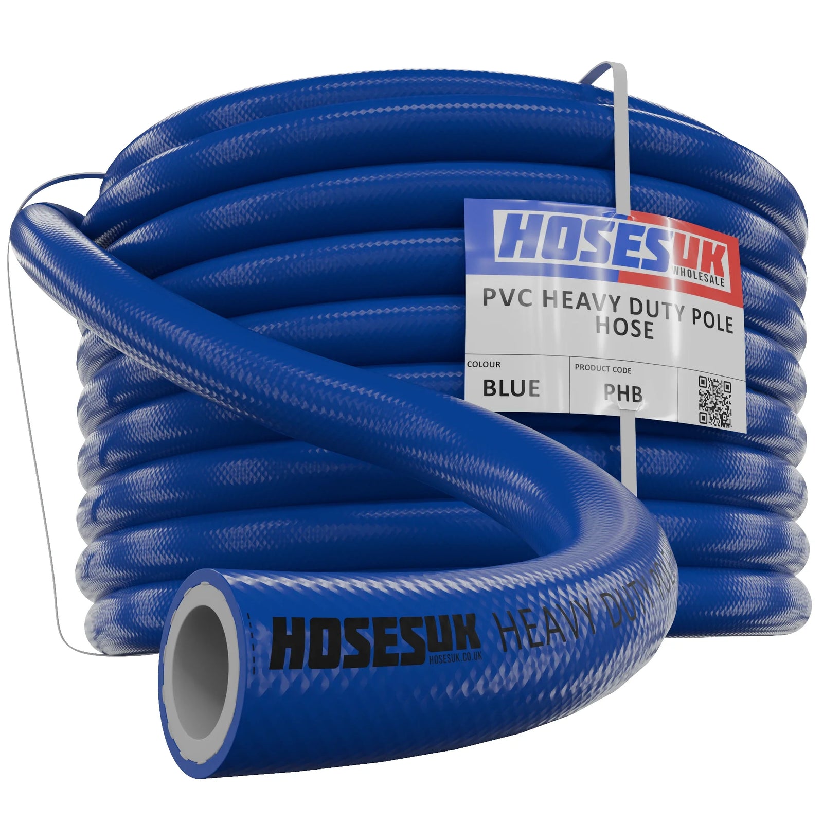 Heavy Duty High Visibility PVC Blue Pole Hose PVC Hoses Hoses UK