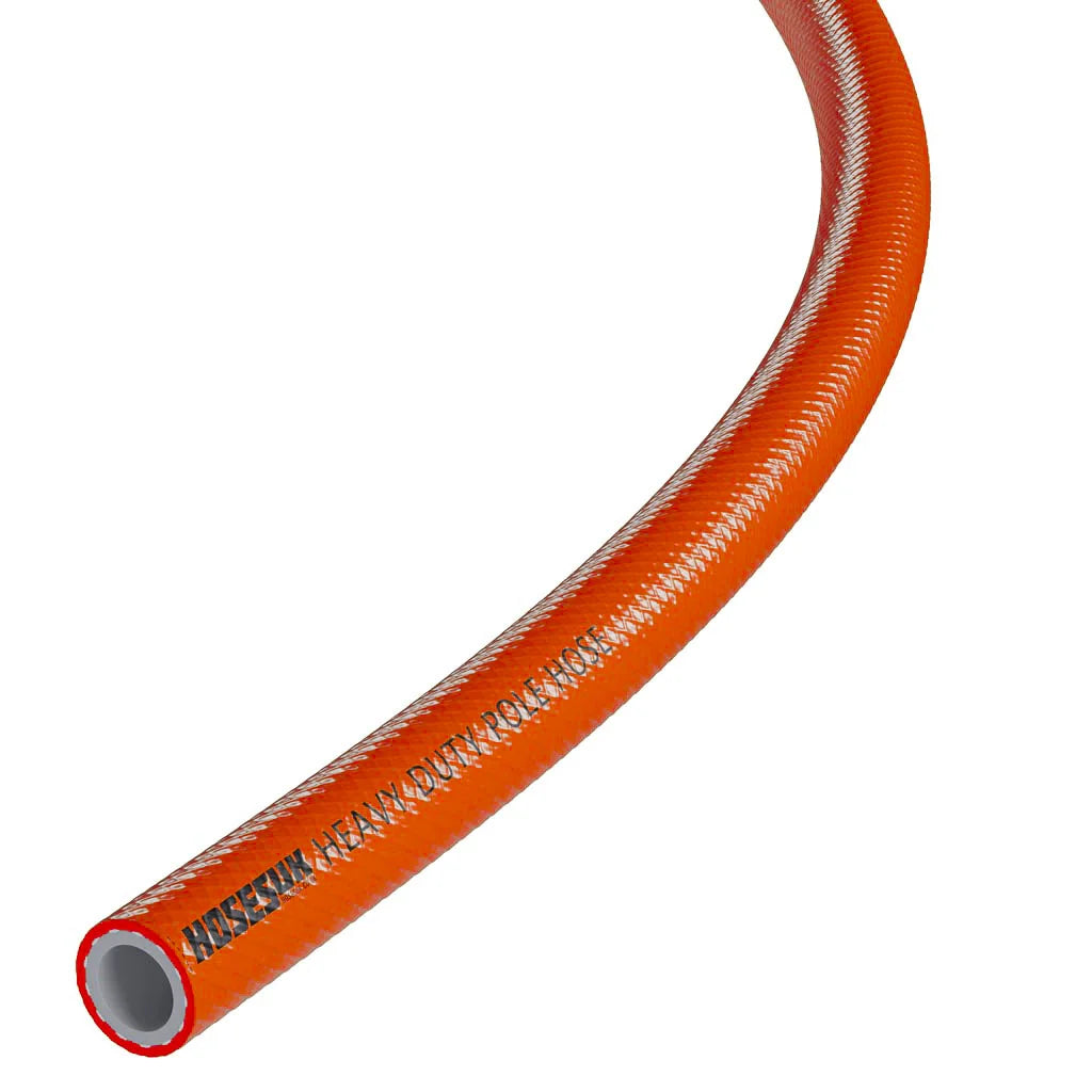 Heavy Duty High Visibility PVC Pole Hose PVC Hoses Hoses UK 6mm 1 Metre Orange