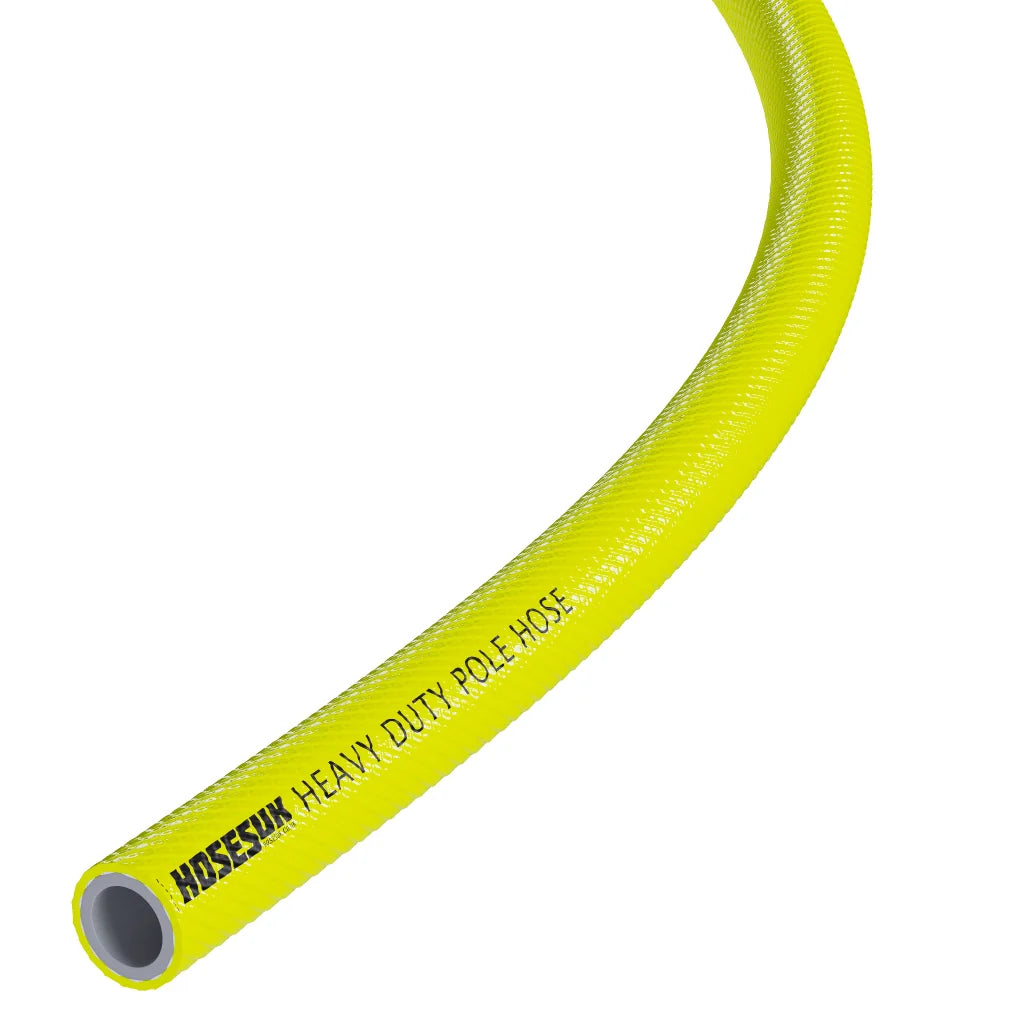 Heavy Duty High Visibility PVC Pole Hose PVC Hoses Hoses UK 6mm 1 Metre Yellow