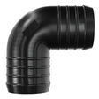 Black Plastic Inline 90 Degree Elbow Barbed Hose Joiner Plastic Joiner Auto Silicone Hoses
