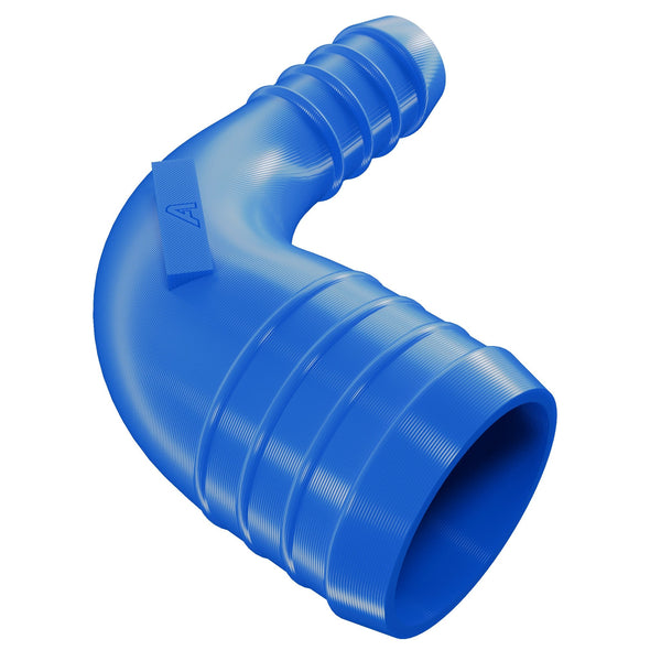 Blue Plastic 90 Degree Reducer Barbed Joiner Plastic Joiner Auto Silicone Hoses