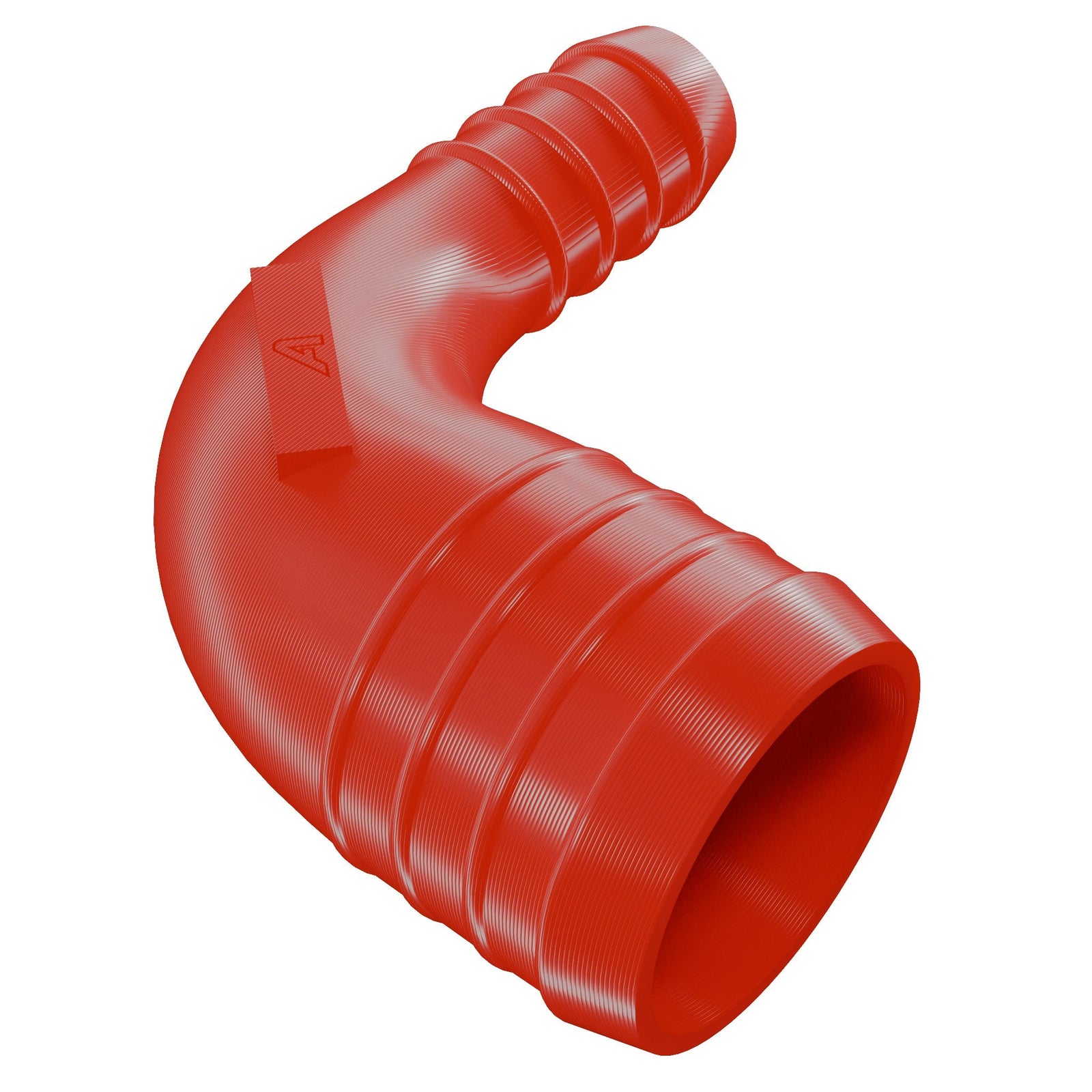 Red Plastic 90 Degree Reducer Barbed Joiner Plastic Joiner Auto Silicone Hoses