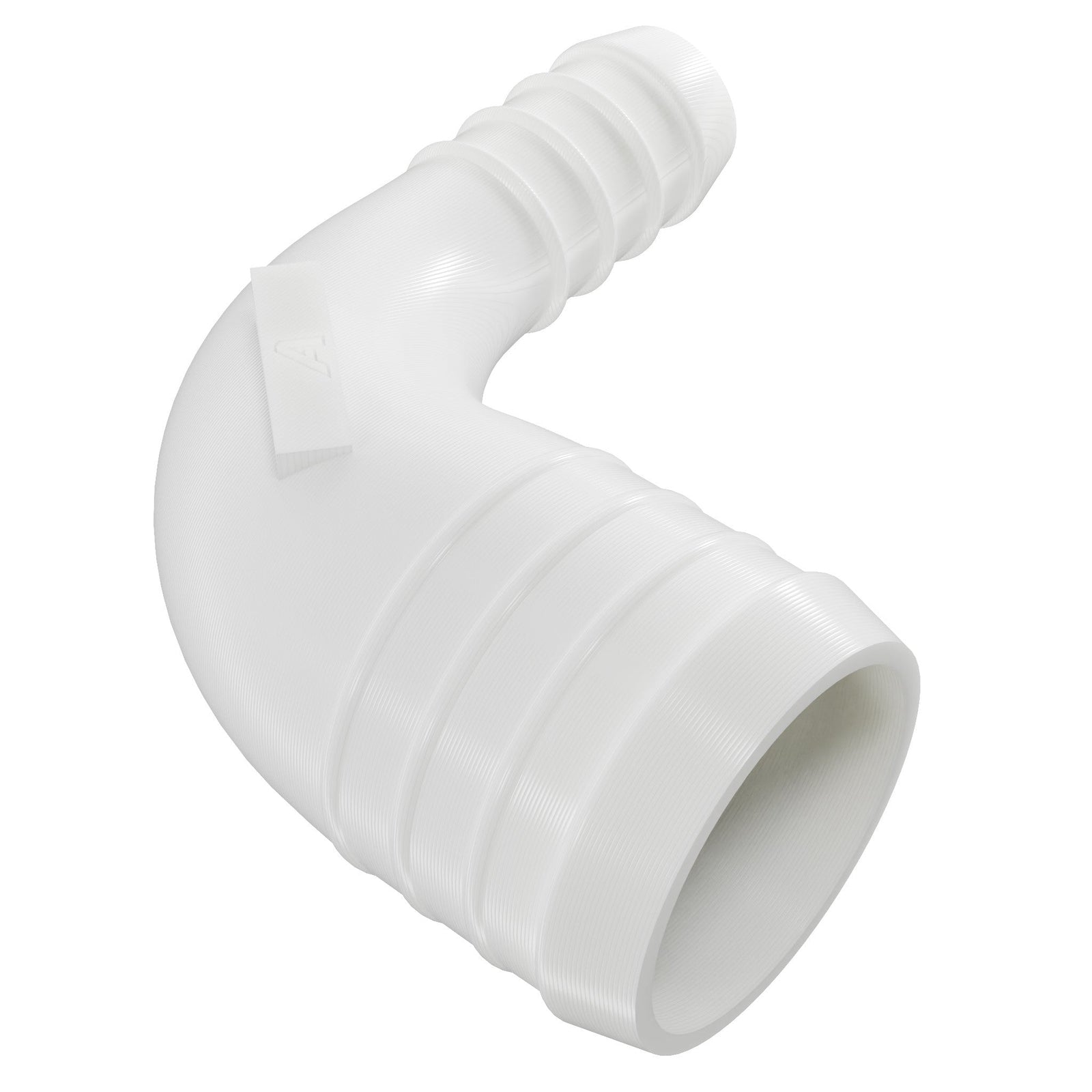 White Plastic 90 Degree Reducer Barbed Joiner Plastic Joiner Auto Silicone Hoses