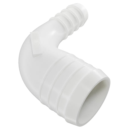 White Plastic 90 Degree Reducer Barbed Joiner Plastic Joiner Auto Silicone Hoses