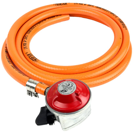 Low Pressure 27mm Propane Clip On Gas Regulator 37mbar Auto Silicone Hoses