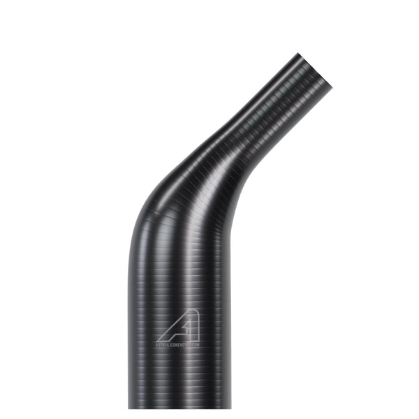 Silicone 45 Degree Reducing Hose Black