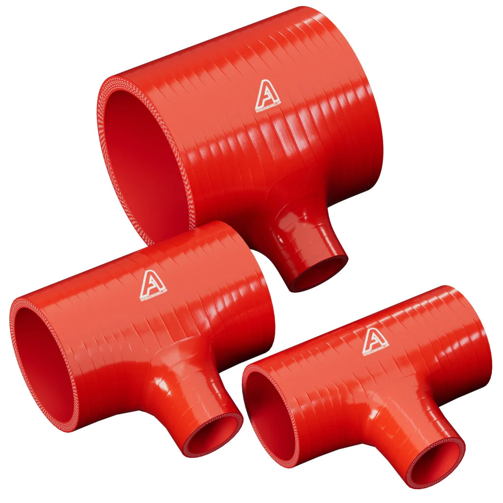 Silicone T-Piece Connector Silicone Hose Auto Silicone Hoses 25mm Red