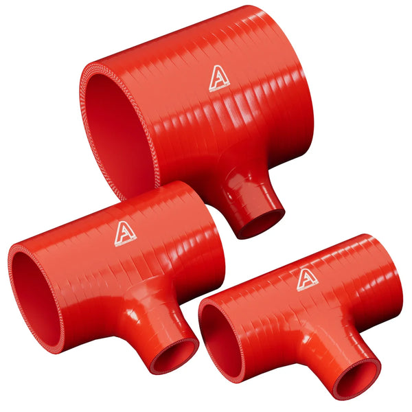 Silicone T-Piece Connector Silicone Hose Auto Silicone Hoses 25mm Red
