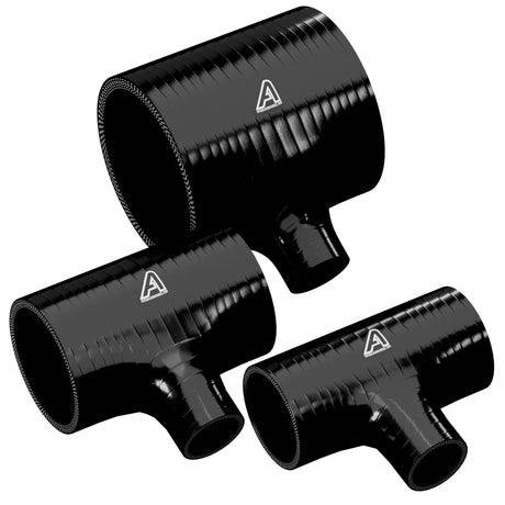 Silicone T-Piece Connector Silicone Hose Auto Silicone Hoses 25mm Black