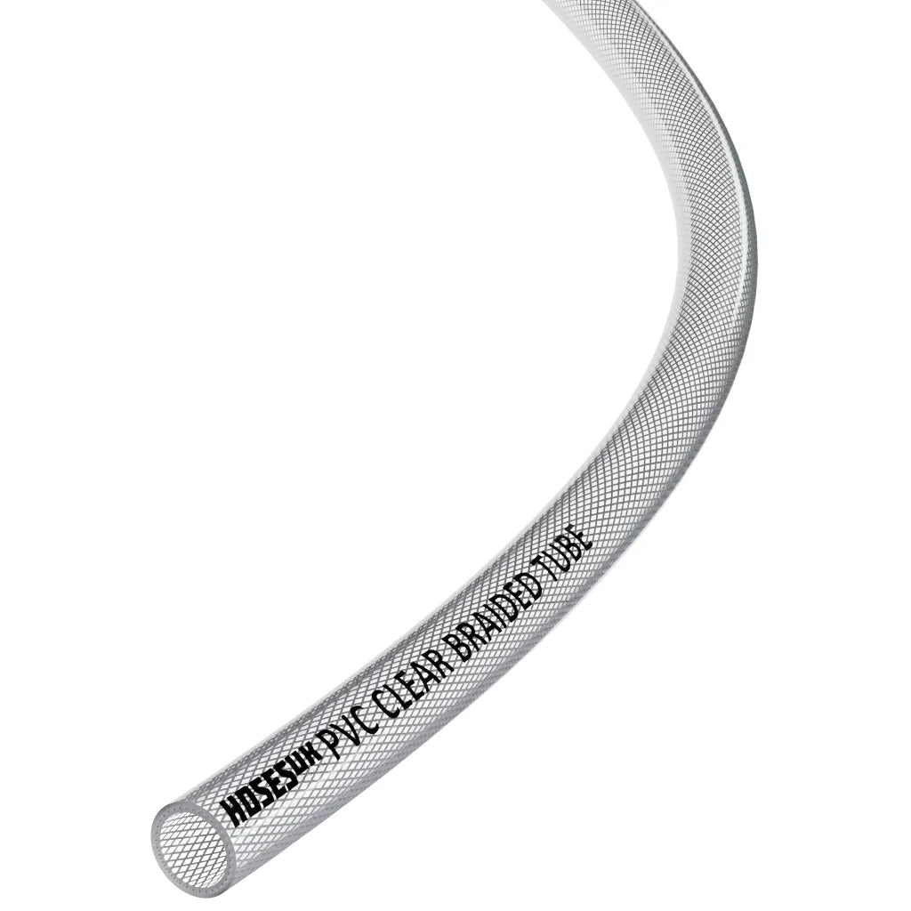 PVC Reinforced Clear Hose PVC Hoses Hoses UK 10mm 1 Metre